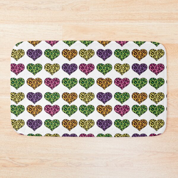 Item preview, Rainbow Leopard Print Hearts designed and sold by SerpentSkyArts.