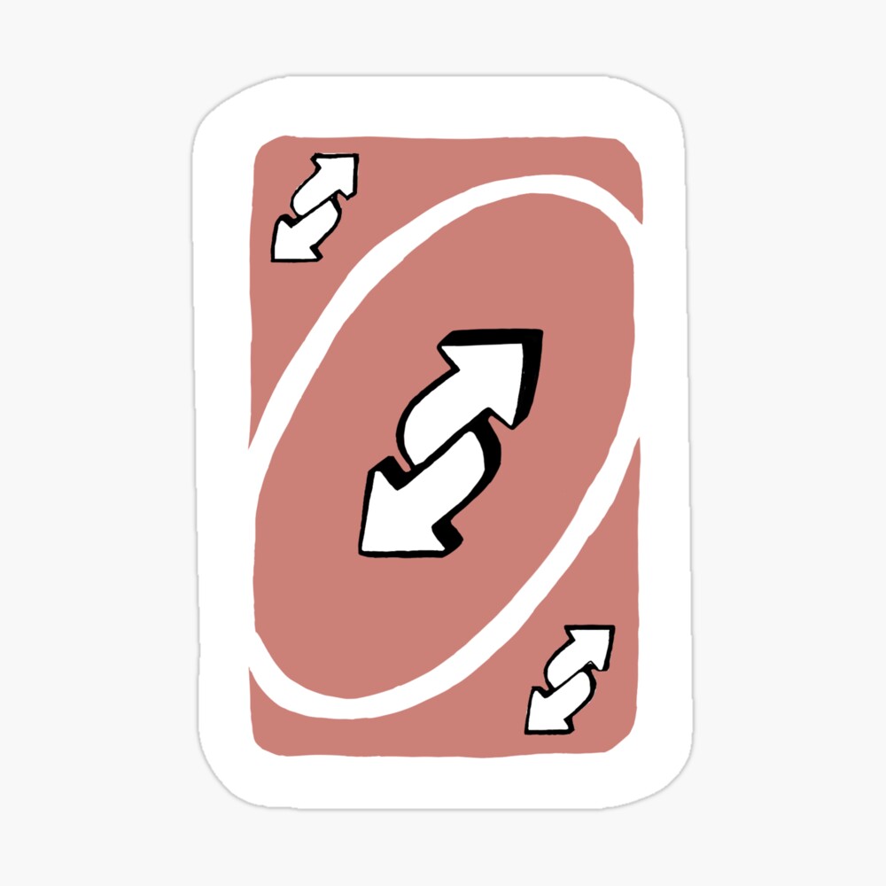 uno reverse card sticker Sticker for Sale by emmastensaas