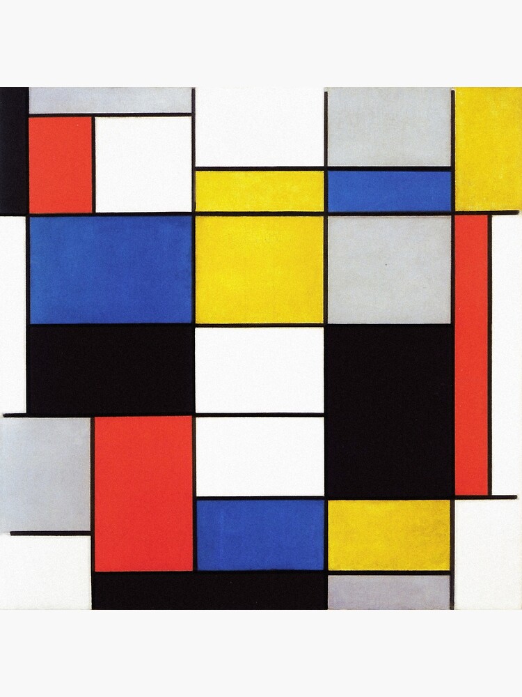 アート・デザイン・音楽 Mondrian Mondrian De Stijl Art - Bauhaus Movement – Original Design Icons