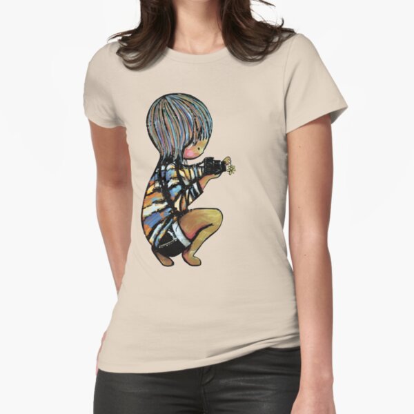 Smile baby macro photography Fitted T-Shirt