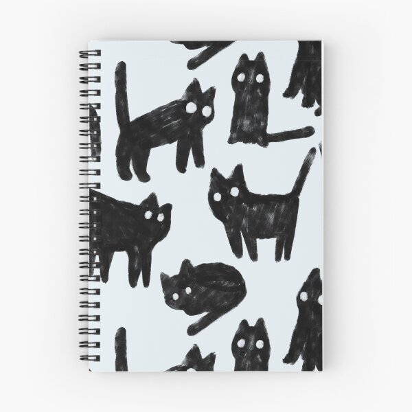 Item preview, Gouache black cats pattern.  designed and sold by kostolom3000.
