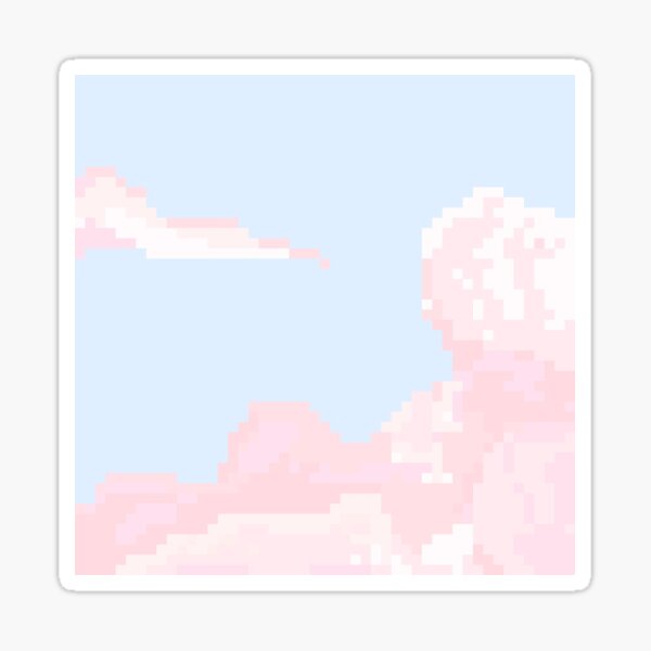 fairy floss clouds 4 Sticker