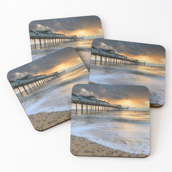 Item preview, Storm clouds at sunrise (Southwold Pier) designed and sold by bitm2007.