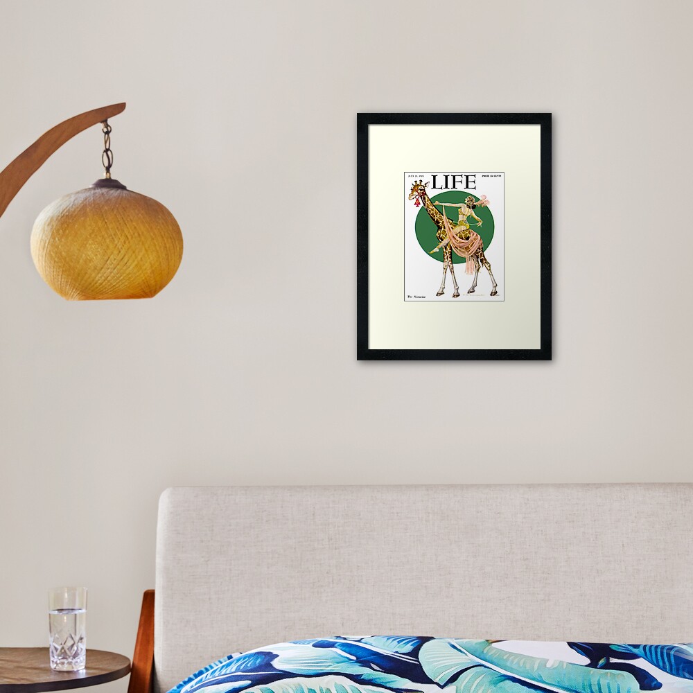 LIFE : Vintage 1921 Magazine Advertising Print Framed Art Print