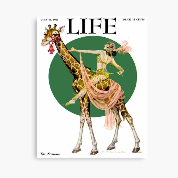 LIFE : Vintage 1921 Magazine Advertising Print Canvas Print