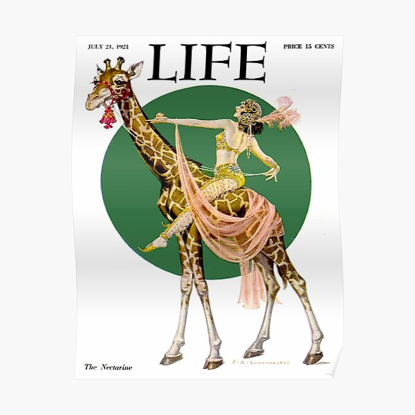 LIFE : Vintage 1921 Magazine Advertising Print Poster