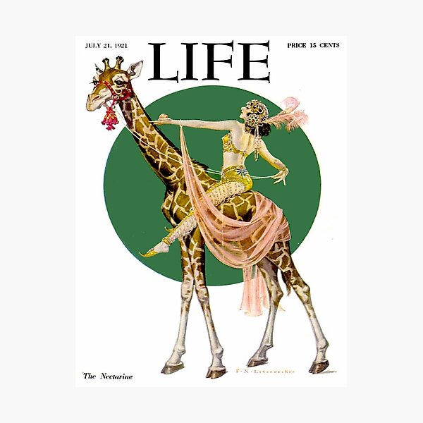 LIFE : Vintage 1921 Magazine Advertising Print Photographic Print