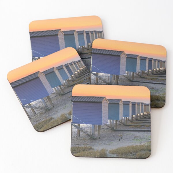 Item preview, Osea Beach Huts at sunset designed and sold by bitm2007.