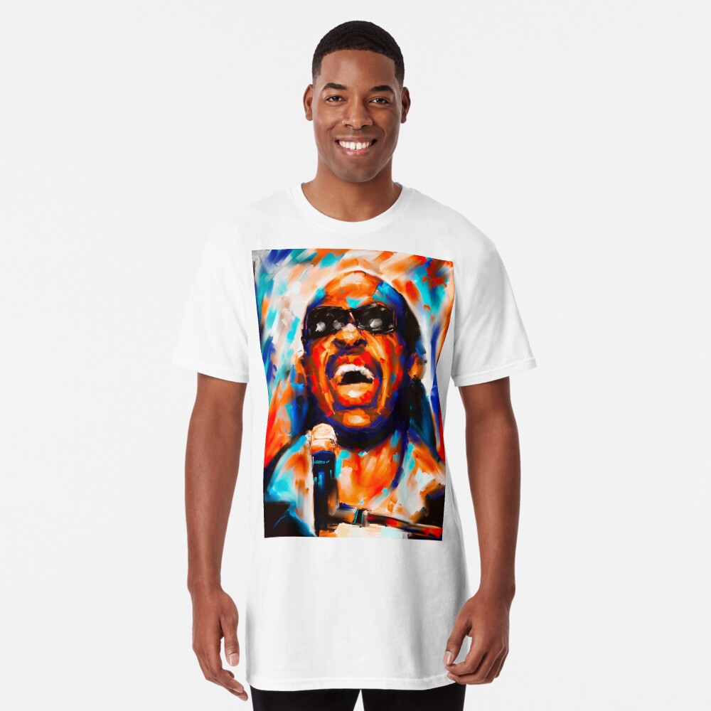 "Stevie Wonder portrait" Tshirt by NoraMohammed Redbubble