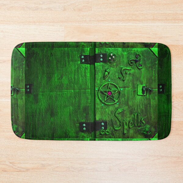 Item preview, hand made spell book, green designed and sold by myatticstudio.