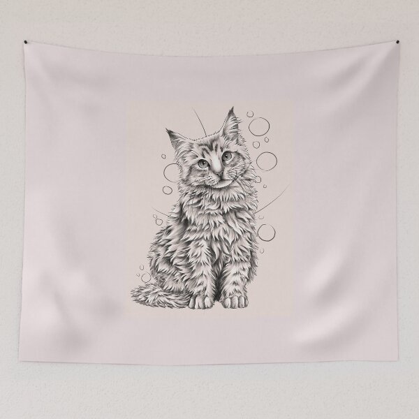 Item preview, cat designed and sold by Lilia-SEILLAN.