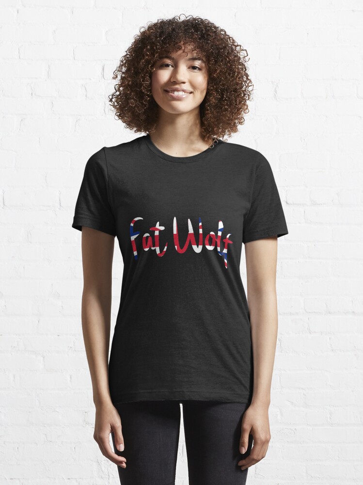 Alternate view of Fat Wolf Logo (Union Jack) Essential T-Shirt