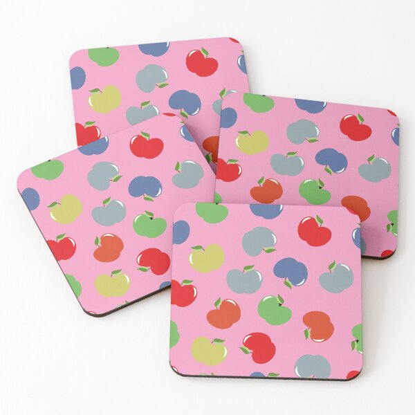 Item preview, David Rose Designs - Apples (Multicolor on Pink designed and sold by Sartabanfi.