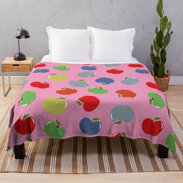 Item preview, David Rose Designs - Apples (Multicolor on Pink designed and sold by Sartabanfi.