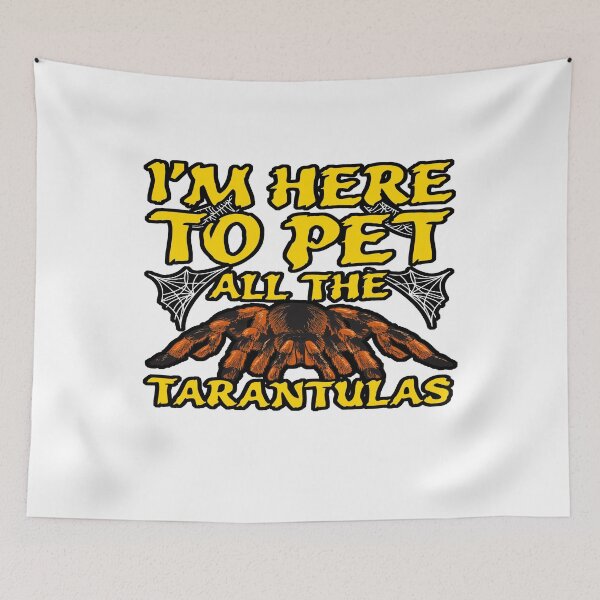 Item preview, Here to Pet Tarantulas spiders designed and sold by HelenofThreads.
