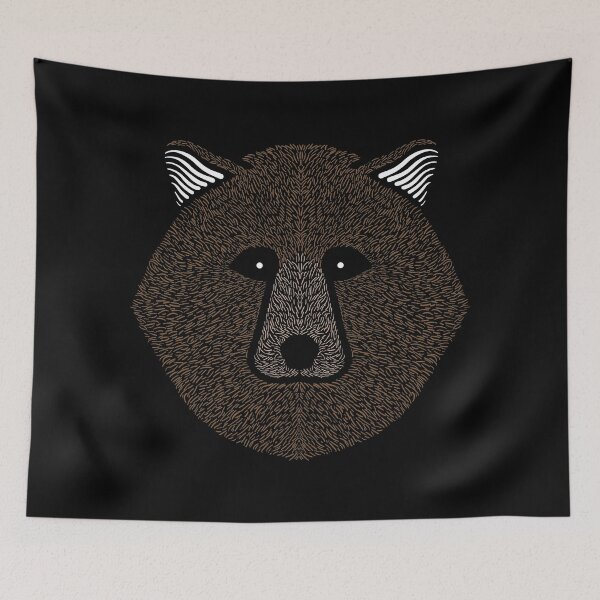 Item preview, Grizzly Bear At Night designed and sold by Rob-John-Design.