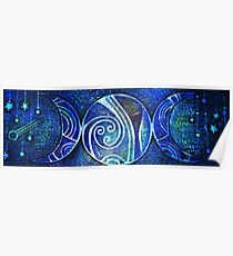 Triple Moon -Goddess Design Poster