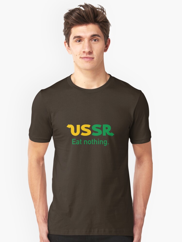 Ussr Eat Nothing Meme T Shirt By Glyphz Redbubble - roblox shirt nothing