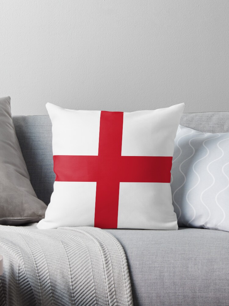 Aperçu 1 sur 3. Coussin avec l'œuvre Drapeau de l'Angleterre créée et vendue par Shorlick.