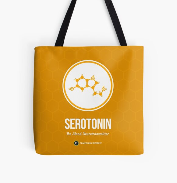Neurotransmitter Series: Serotonin All Over Print Tote Bag