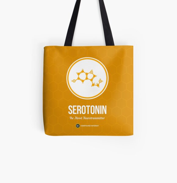 Neurotransmitter Series: Serotonin All Over Print Tote Bag