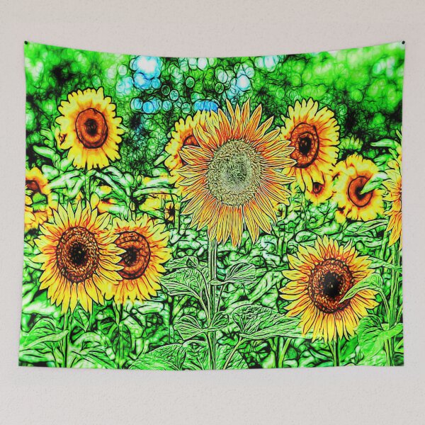 Item preview, Sunflowers Stained Glass designed and sold by bejacs.