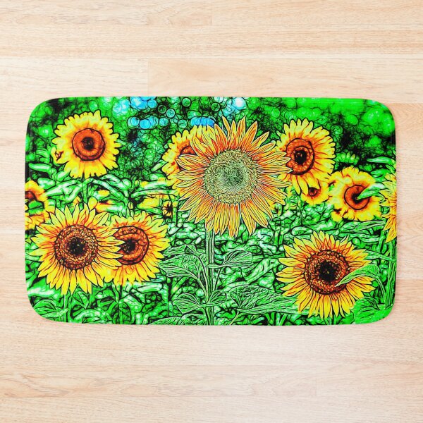 Item preview, Sunflowers Stained Glass designed and sold by bejacs.
