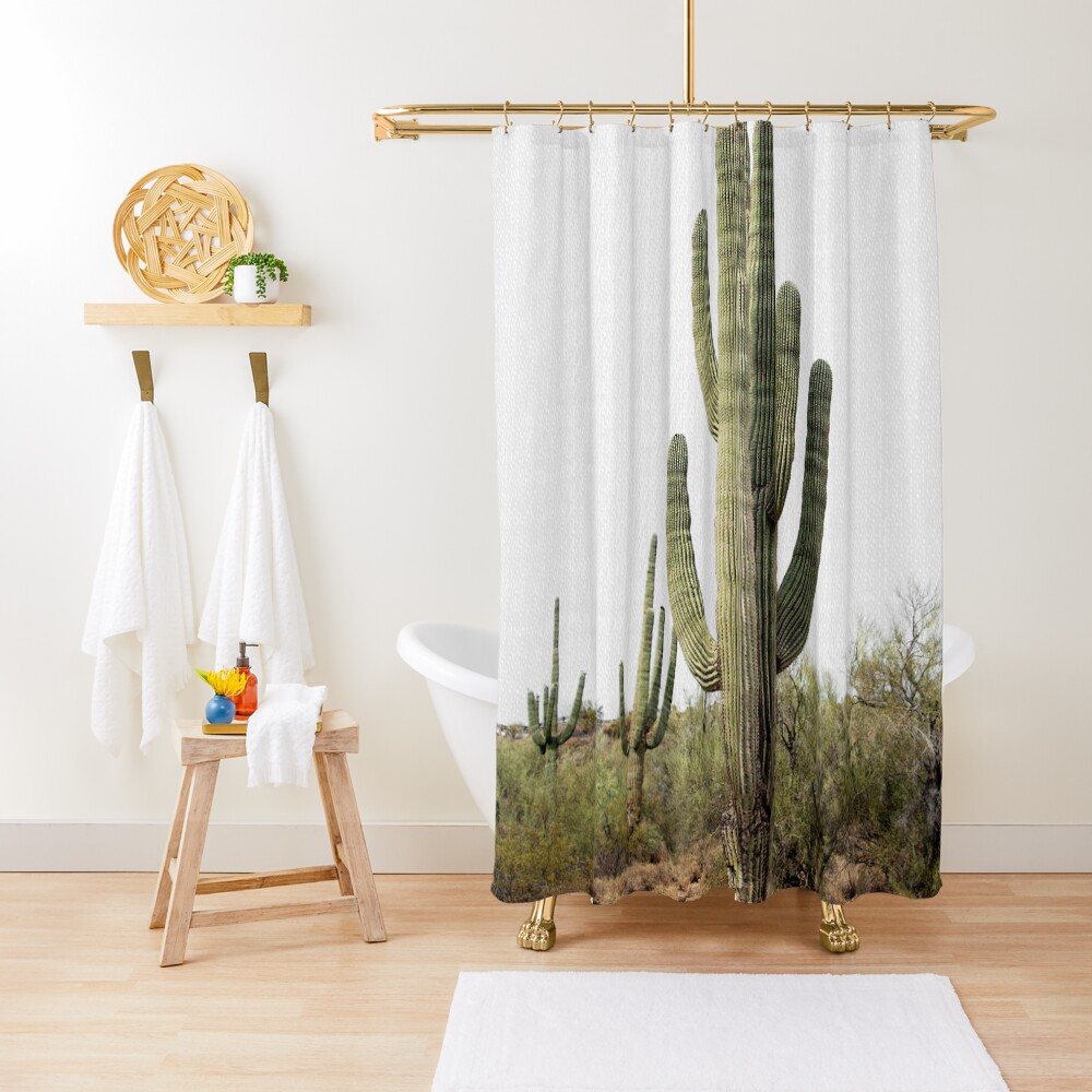 "Arizona Cactus" Shower Curtain for Sale by galdesign Redbubble