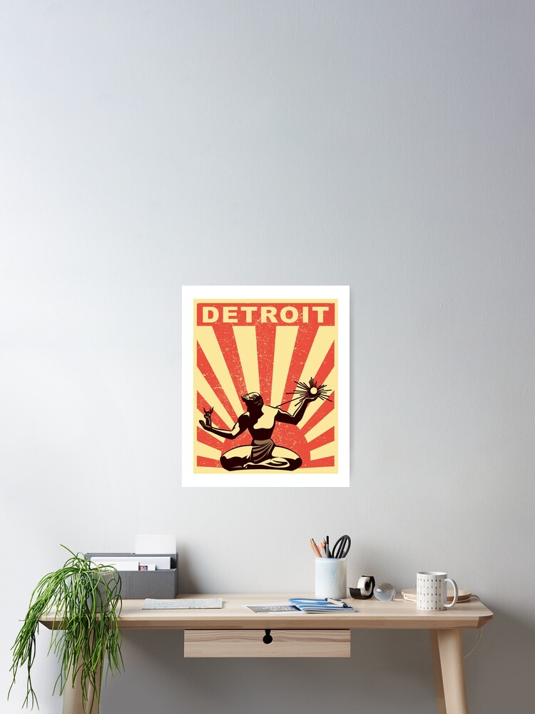 Spirit Of Detroit (Vintage Retro Design)