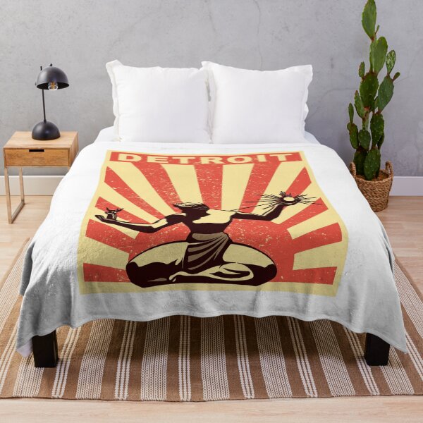 Item preview, Vintage Propaganda-Style Spirit of Detroit designed and sold by 519 Collection.