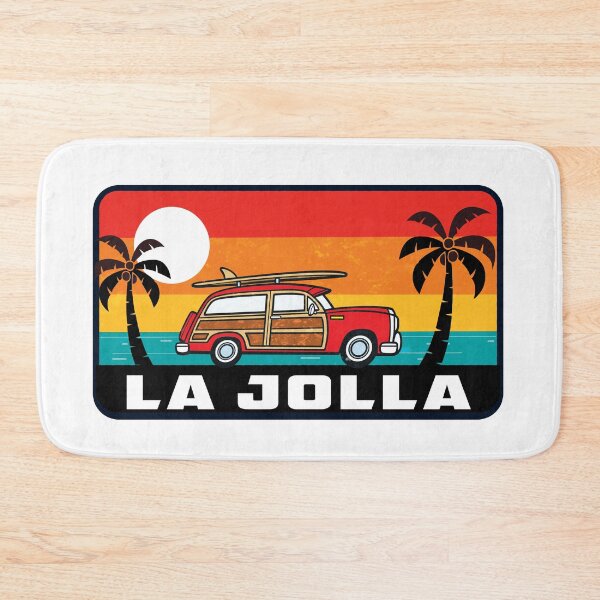 Item preview, La Jolla California Surfing Woodie Surf Surfer Surfboard Beach designed and sold by DESTINATIONS DECAL.