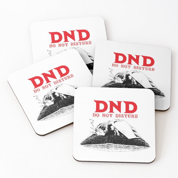 DND Do Not Disturb! Coasters (Set of 4)