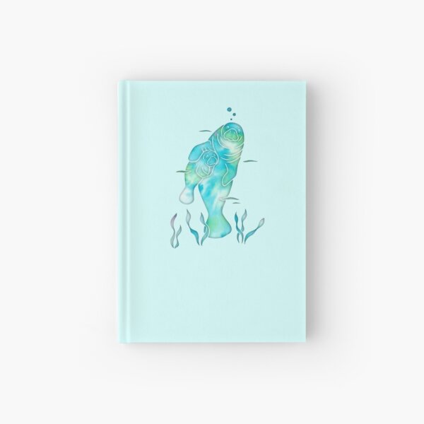 Aqua Sea Manatees Hardcover Journal