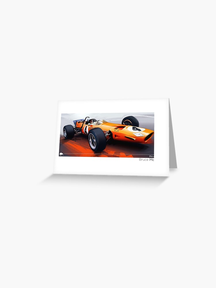 Bruce Mclaren Greeting Card By One O Redbubble