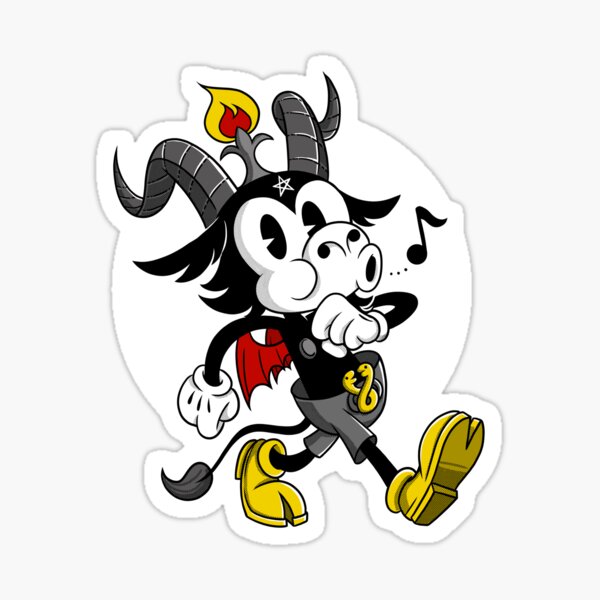 Do What Thou Wilt Baphomet 30s Cartoon Occult Esotericism Sticker By Alteregoshop Redbubble