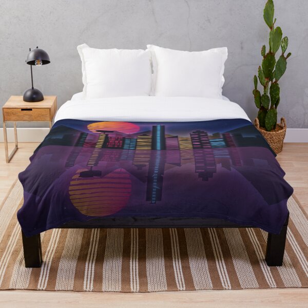 Item preview, Synthwave Night Scape designed and sold by MartineMeeka.