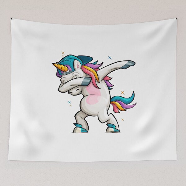 Item preview, Cartoon Unicorn Dabbing designed and sold by Stonemask.