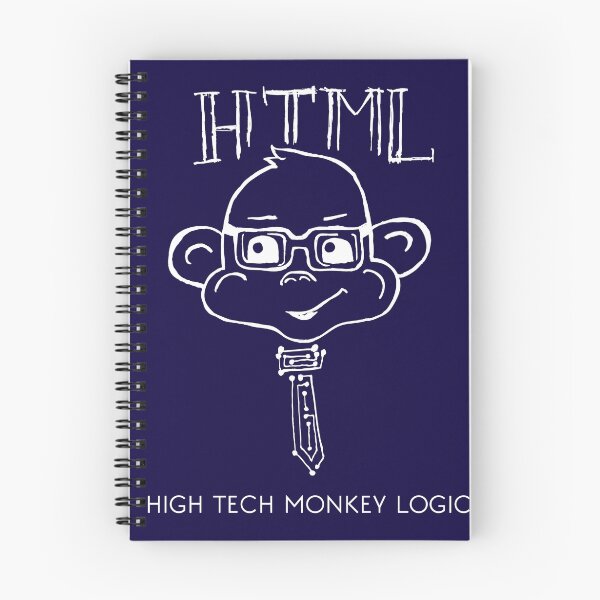 Item preview, HTML High Tech Monkey Logic funny acronym White designed and sold by Ilze Lucero.