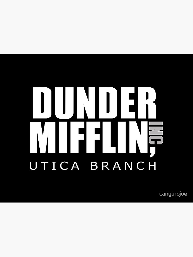 Dunder Mifflin Utica Branch logo design Poster