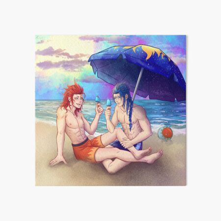 Vista previa del artículo con la obra «Verano - Sun & Moon (Lea & Isa) - Día», diseñado y vendido por AmeNocturna.
