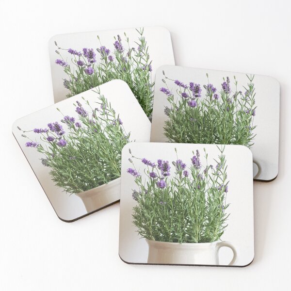 Item preview, Lovely Lavender Flowers 8 - in a white pot designed and sold by ellenhenry.