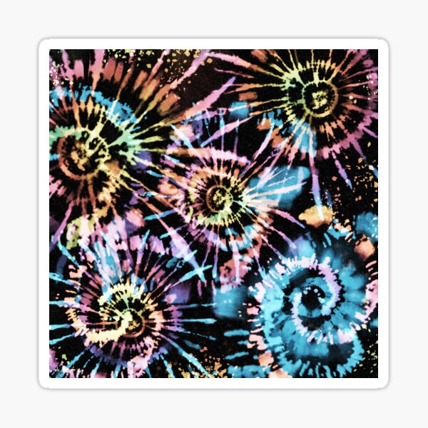 Rainbow Tie-Dye Blast Sticker