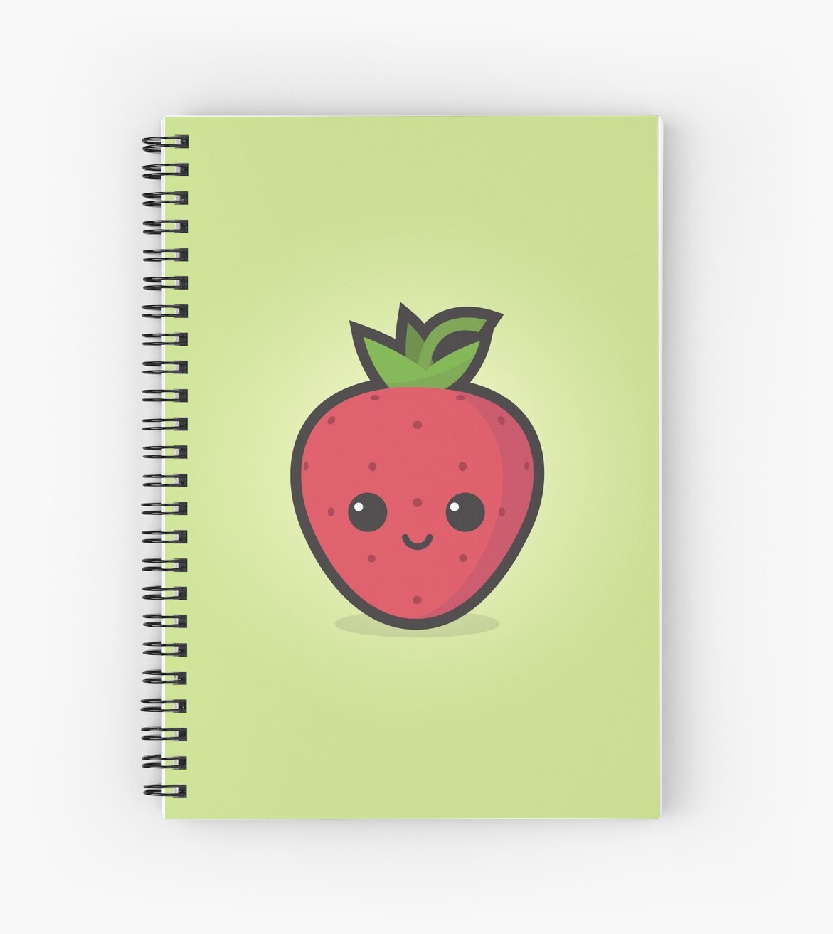 "Cute Strawberry" Spiral Notebooks by Cute Recipes Redbubble