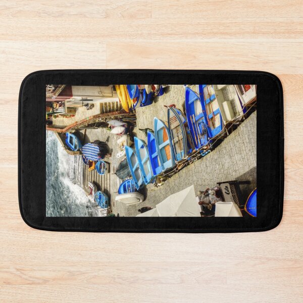 Item preview, Cinque Terre - fishing boats in Riomaggiore designed and sold by Weston  Westmoreland.