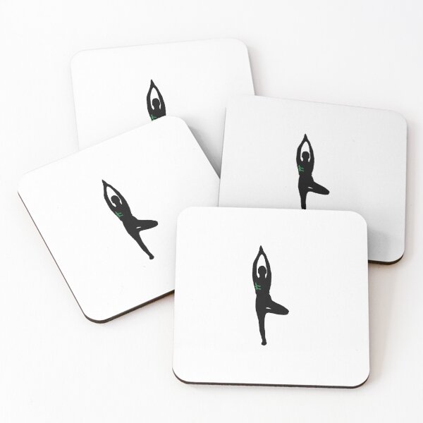 Item preview, Black and Green Yoga Silhouette designed and sold by emroccs.