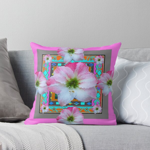 Item preview, CALIFORNIA STYLE PINK & WHITE AMARYLLIS FLORAL PATTERNS,  designed and sold by sharlesart.