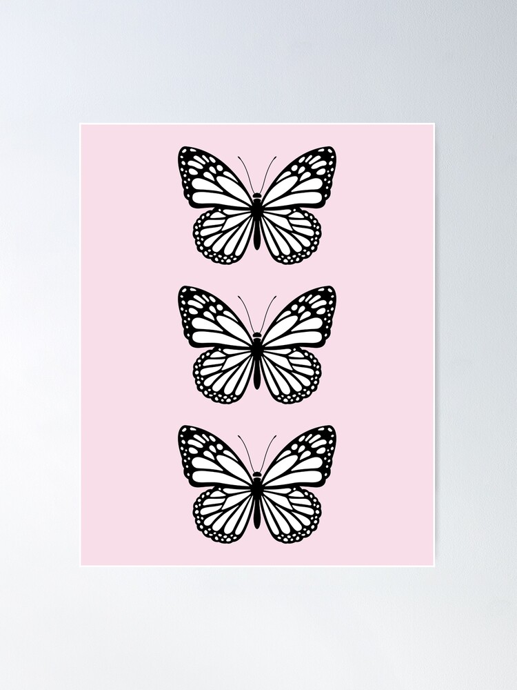 Alternate view of Pink Butterfly Poster