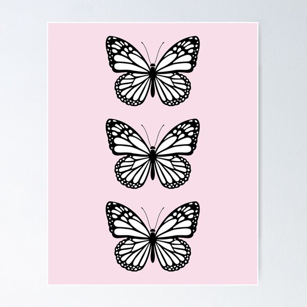 Pink Butterfly Posters for Sale