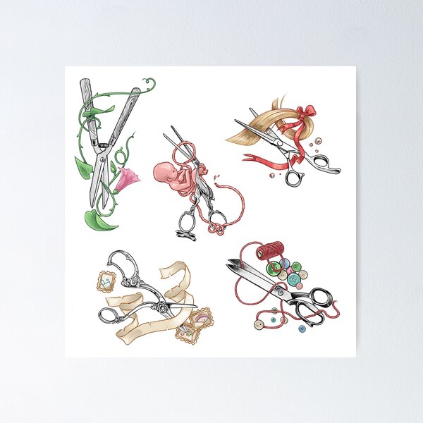 Item preview, Five different Scissors with elements designed and sold by Viktoria-JaiHo.