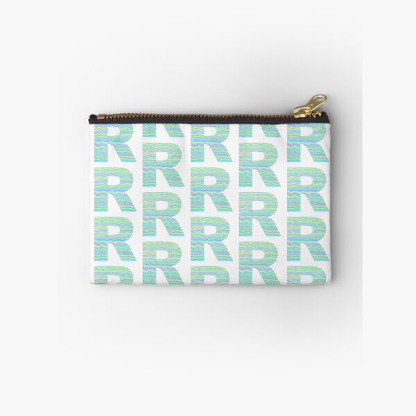 Item preview, Letter R Neon Wavy Stripe Pattern Monogram Initial designed and sold by theartofvikki.